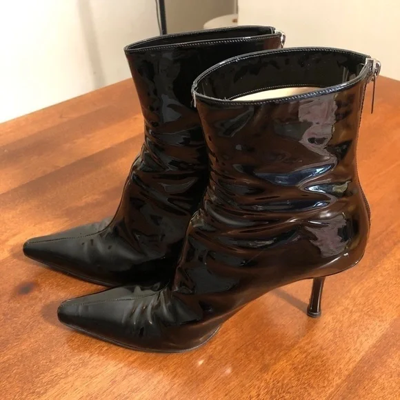 JIMMY CHOO | Black patent leather ankle bo… - Picture 5 of 16